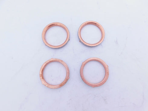 GENUINE SUZUKI OEM   GSXR 600 750 1000  OEM EXHAUST GASKETS 4 PACK (SEE FITMENT)